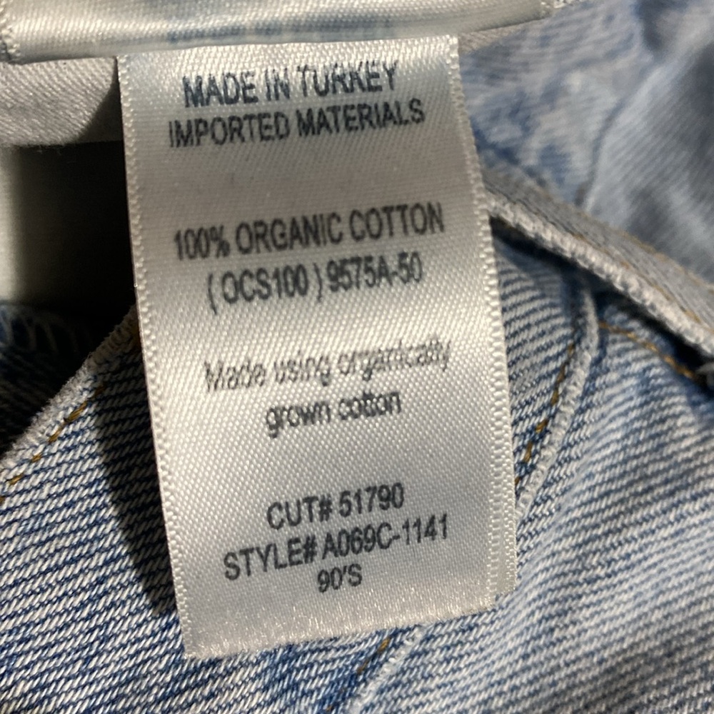 AGOLDE 90s Mid-Rise Light Wash Straight-Leg Jeans‎ Size 28 - Picture 9 of 9